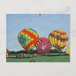 Hot Air Ballooning Mural, Danville, IL Briefkaart