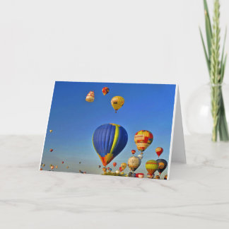 Hot air balloons Card Kaart