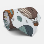 Hot Air Balloons Stropdas (Opgerold)