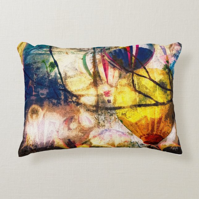 hot air baloons accent kussen (Voorkant)