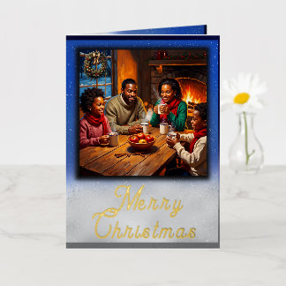 Hot Apple Cider Christmas Greeting Folie Wenskaart