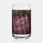 Hot Apple Cider Rustic Blikvorm Glas (Voorkant)
