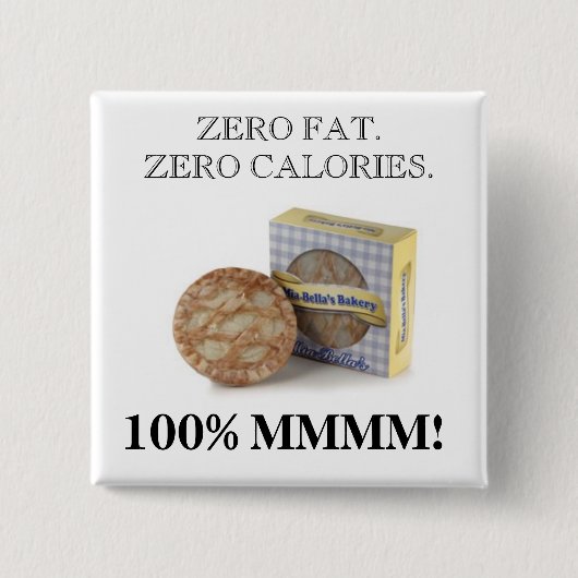 Hot Apple Pie Vierkante Button 5,1 Cm (Voorkant)