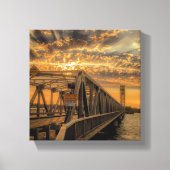 Hot August Sunset Canvas Afdruk (Voorkant)