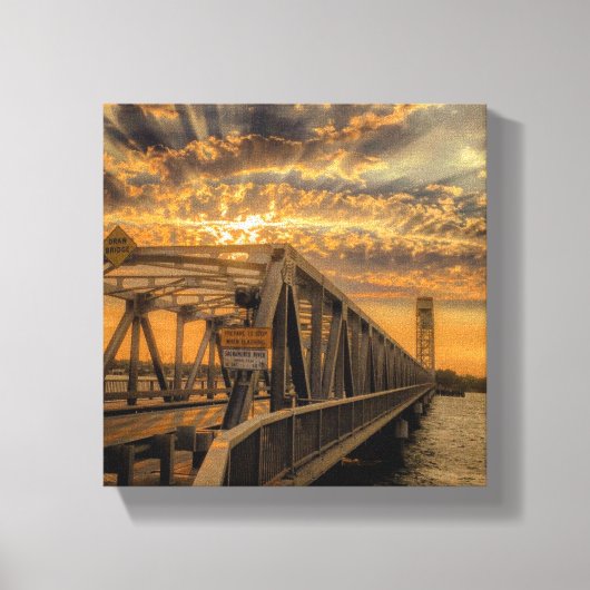 Hot August Sunset Canvas Afdruk (Voorkant)