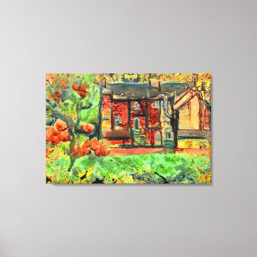 Hot Autumn Day in Wales op canvas Afdruk (Voorkant)