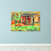 Hot Autumn Day in Wales op canvas Afdruk (Insitu (Houten vloer))