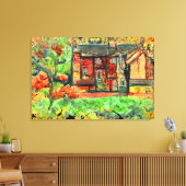 Hot Autumn Day in Wales op canvas Afdruk (Insitu (Woonkamer))