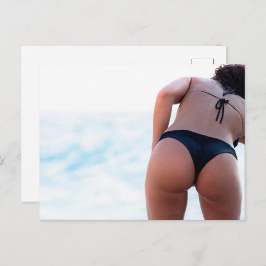 HOT! Bikini Girl foto-briefkaart Briefkaart (Voorkant / Achterkant)