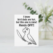 Hot Bird Dad Briefkaart (Staand voorkant)