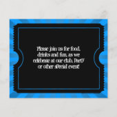 Hot Blue ticketbrochures, aangepaste afdrukken Flyer (Achterkant)