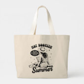 Hot Bookish Summer Book Lover Reader Grote Tote Bag (Achterkant)