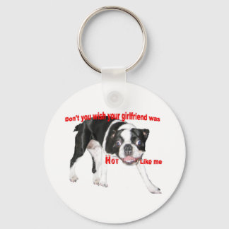 Hot Boston Terrier Sleutelhanger