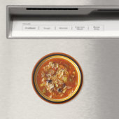 Hot Bowl Minestrone Soup Refrigerator Magnet (In Situ (Lave-vaisselle))