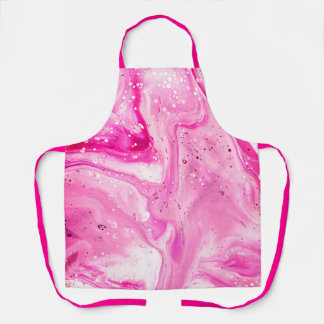 Hot-Bright roze kleurstofcellen Schort
