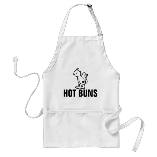 HOT BUNS (Butt) Funny Kitchen Schorten (Voorkant)