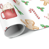 Hot cacao bom wrapping papier (Rol Hoek)