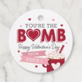 Hot Cacao Bomb Classroom Valentijnsdag Labels (Voorkant)