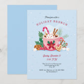 Hot Cacao Kerstvakantie uitnodiging (Voorkant / Achterkant)