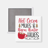 Hot-cacao-Mokken en -huggen Magneet (Voorkant / Achterkant)