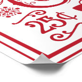 Hot-cacao  retro poster (Hoek)