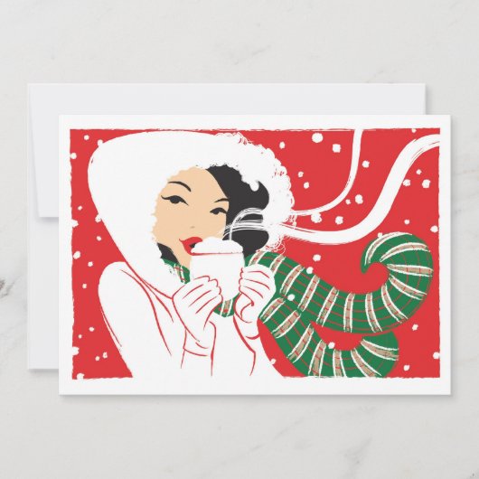 Hot-cacaouitnodiging Kaart (Voorkant)