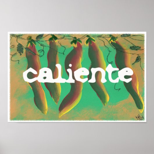 Hot Caliente Jalapeno Peppers Poster (Voorkant)