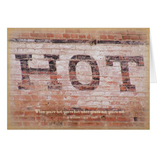 Hot-card (Voorkant Horizontaal)