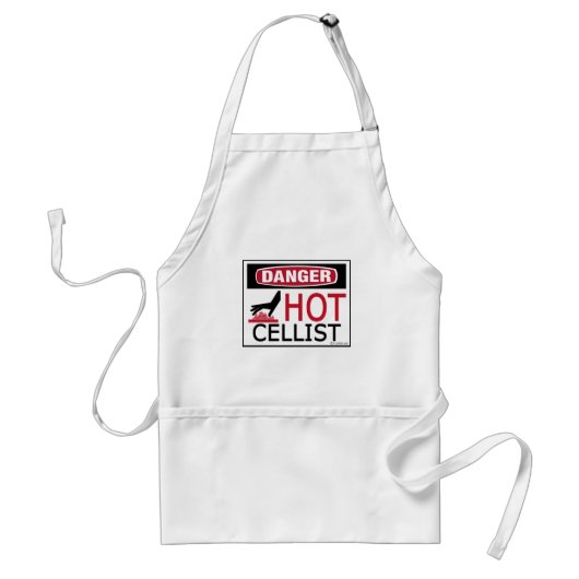 Hot Cellist Standaard Schort (Voorkant)