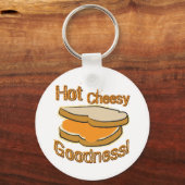 Hot Cheesy Goodness Grilled Cheese Sandwich Sleutelhanger (Voorkant)