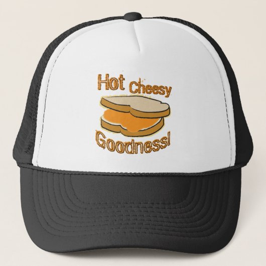 Hot Cheesy Goodness Grilled Cheese Sandwich Trucker Pet (Voorkant)