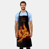 Hot-Chef-blaasontvlammen Schort (Gedragen)