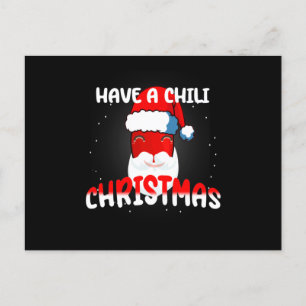 Hot Chili Pepper-kerstdesign, Unisex Briefkaart