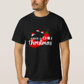 Hot Chili Pepper-kerstdesign, Unisex T-shirt (Voorkant)