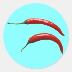 Hot Chili Pepper Ronde Sticker