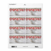 Hot Chili Peppers Border Etiket (Full Sheet)