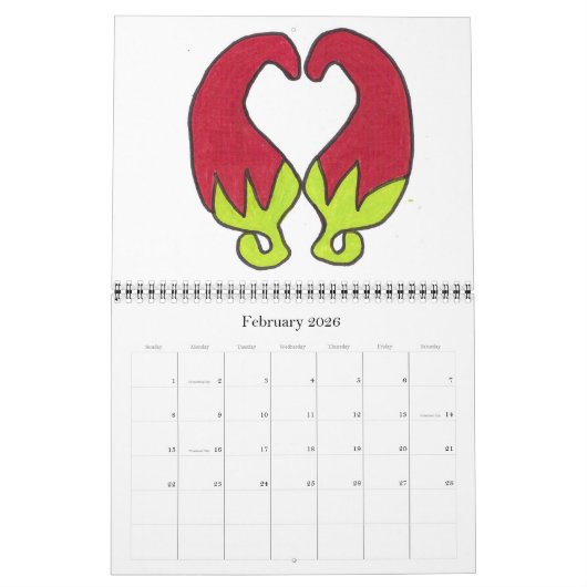 Hot Chili Peppers! Kalender (Feb 2026)