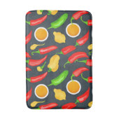 Hot Chili Peppers Patroon Badmat (Voorkant Verticaal)