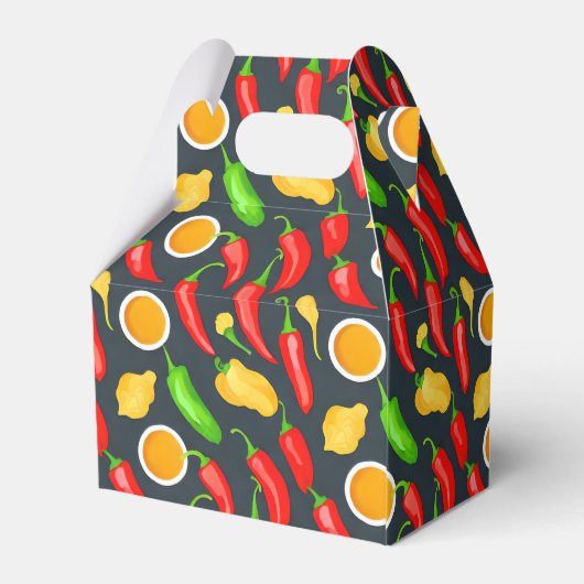 Hot Chili Peppers Patroon Bedankdoosjes (Achterkant)