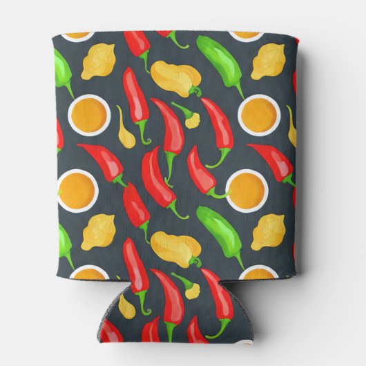 Hot Chili Peppers Patroon Blikjeskoeler (Achterkant)