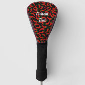 Hot Chili Peppers Patroon Golfheadcover (Voorkant)