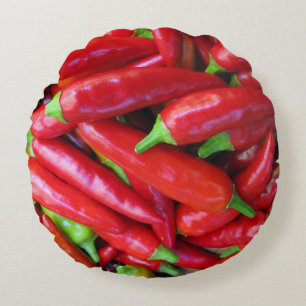 Hot Chili Peppers Rond Sierkussen Kussen
