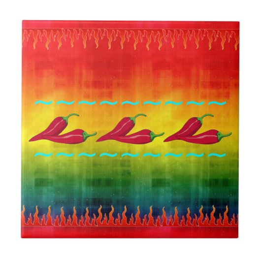 Hot Chili Tile Tegeltje (Voorkant)