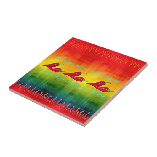 Hot Chili Tile Tegeltje (Zijkant)