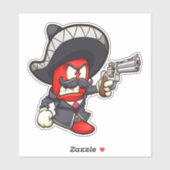 Hot Chilis - Red Mariachi Sticker (Vel)