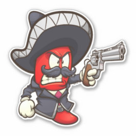 Hot Chilis - Red Mariachi Sticker