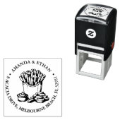 Hot Chips Party Snack Thema Zelfinktende Stempel (In situ)