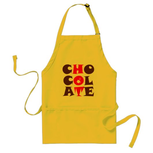 Hot-Chocolade Apron Standaard Schort (Voorkant)
