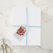 Hot Chocolade Bomb-kerstmis Cadeaulabel (Met Touw)