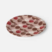 Hot Chocolade Bomb-voedsel Papieren Bordje (Gekanteld)